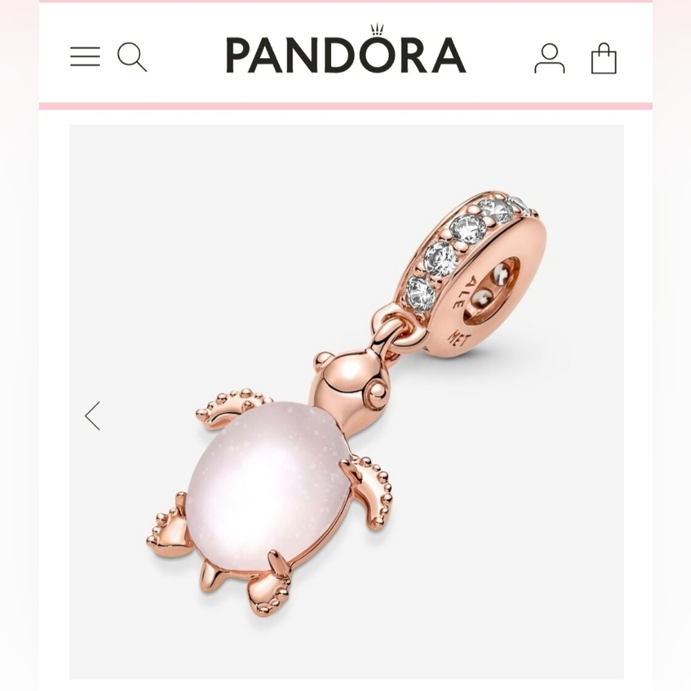 *Brand new* Pandora Murano Pink Sea Turtle Charm